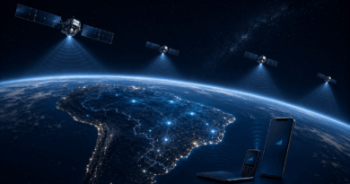 Satélites conectando dispositivos móveis ao Brasil pela banda S